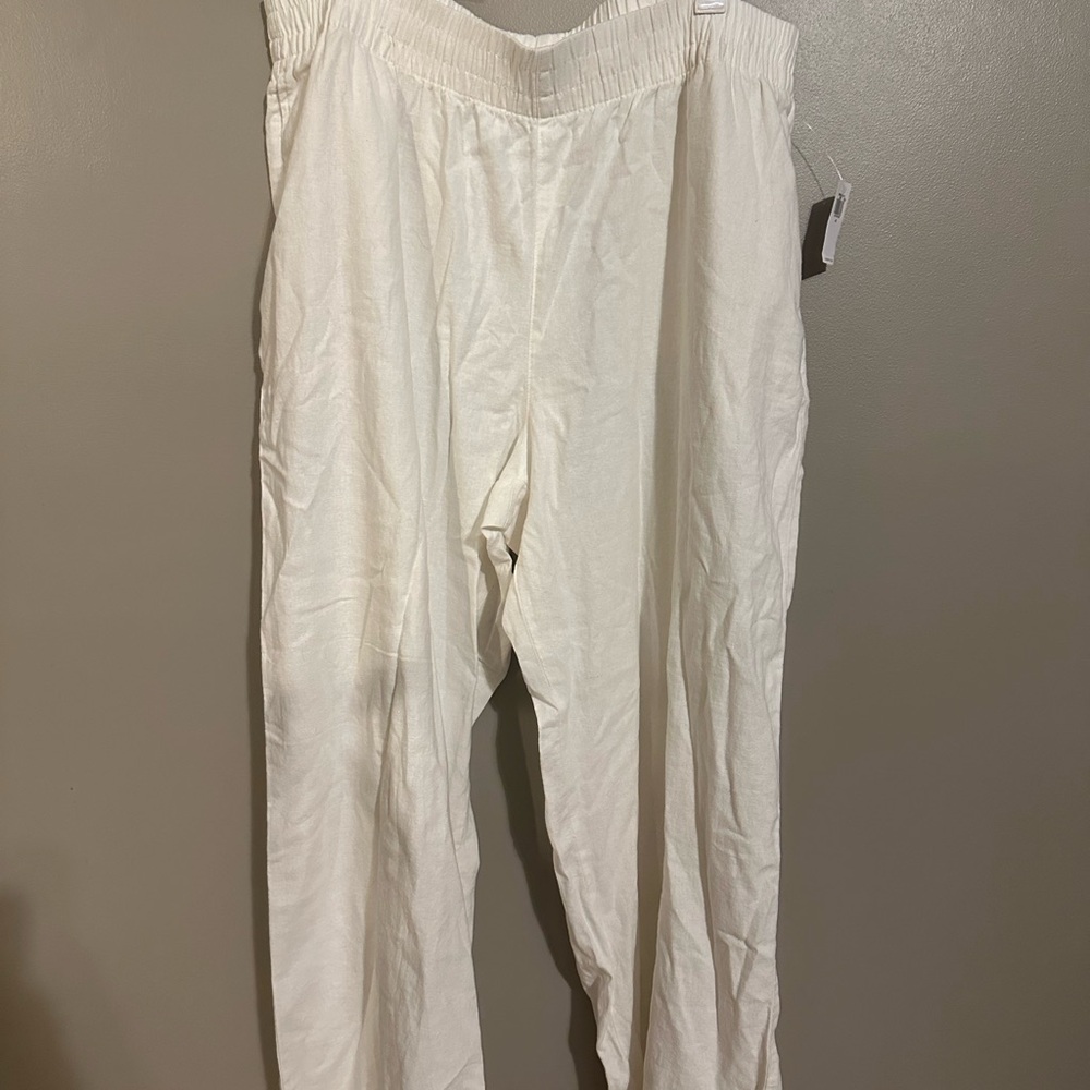 Old Navy White Wide Leg Pants